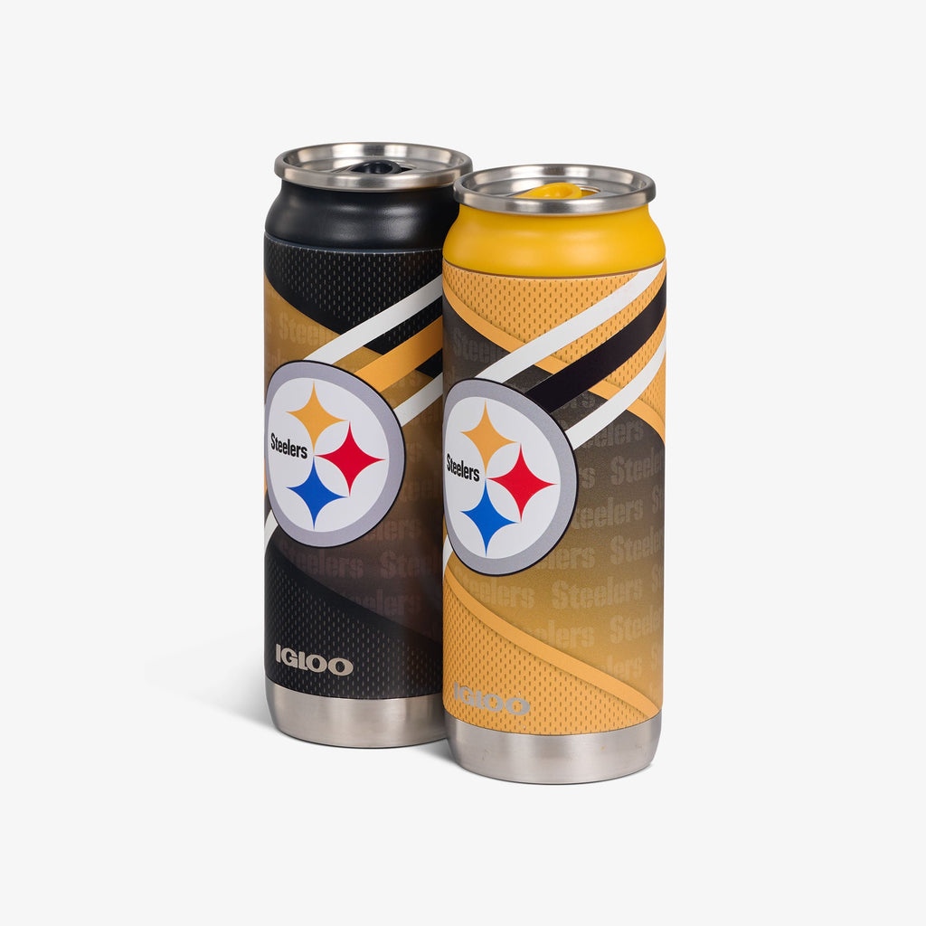 Igloo Pittsburgh Steelers Home &amp; Away 16 Oz Can 2-Pack
