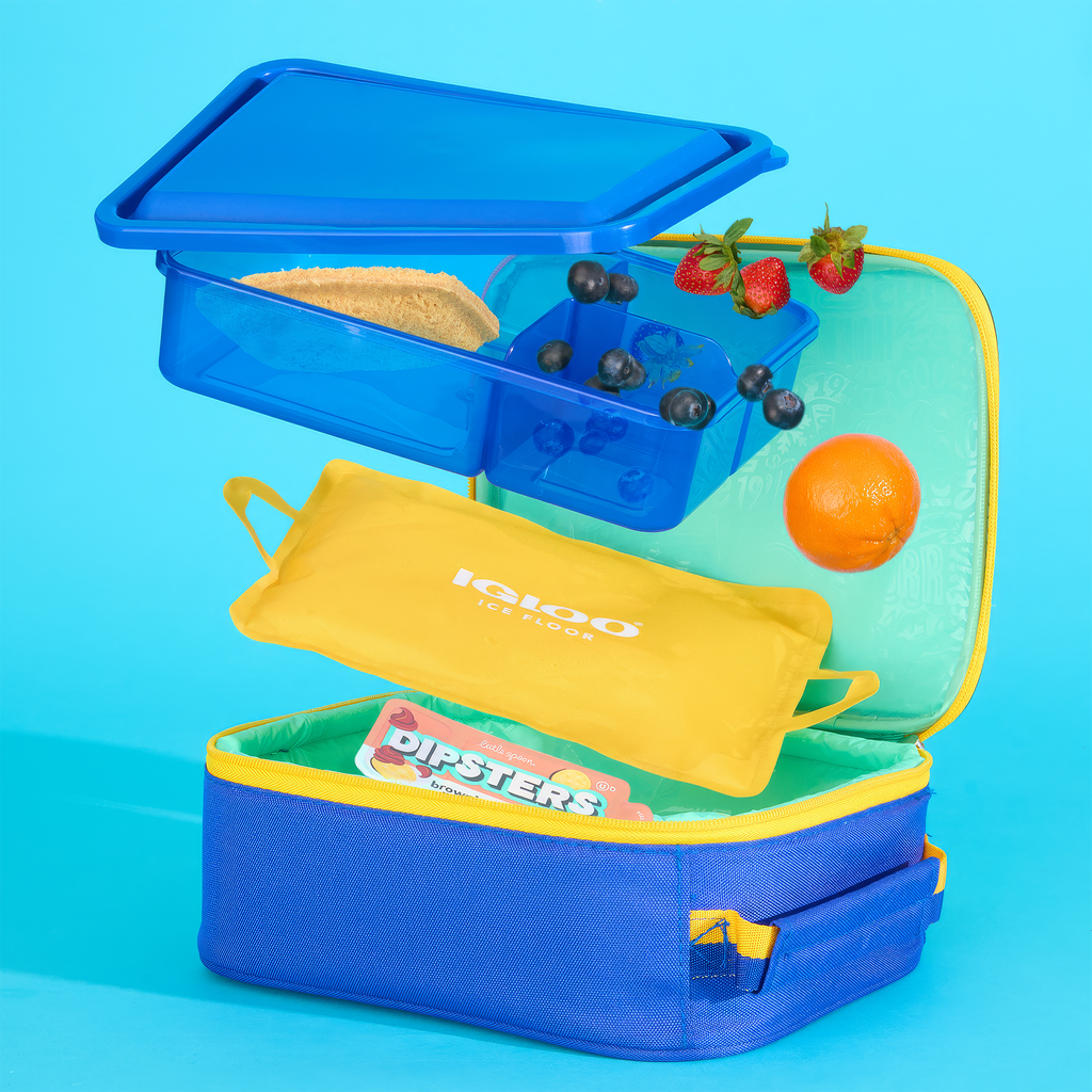 Igloo Kids Lunch Slim Cooler Bundle (Bento Box + Ice Floor)