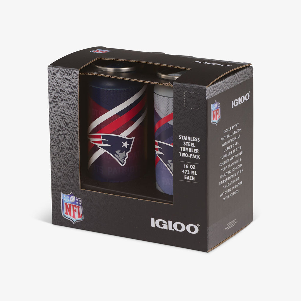 Igloo New England Patriots Home &amp; Away 16 Oz Can 2-Pack