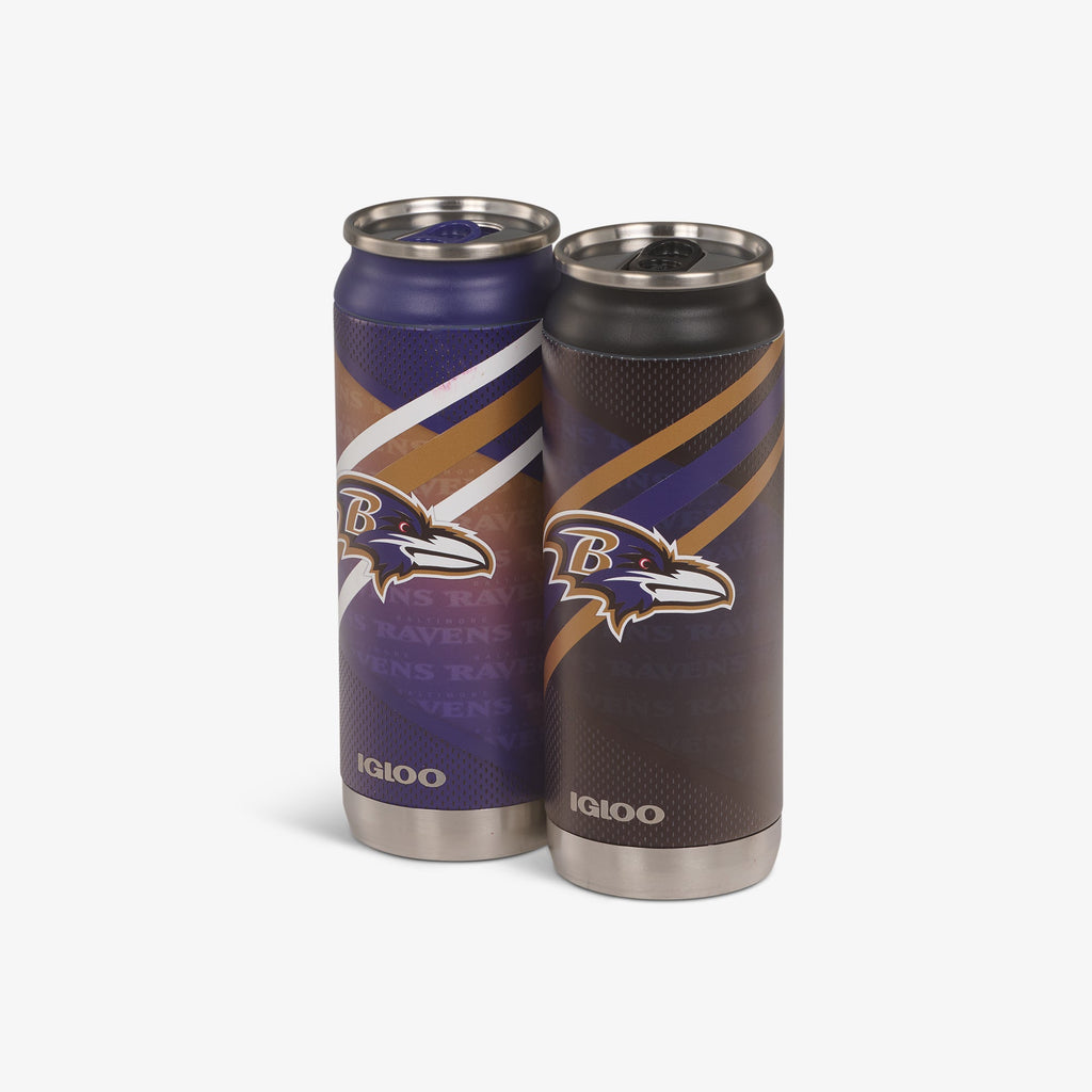 Igloo Baltimore Ravens Home &amp; Away 16 Oz Can 2-Pack