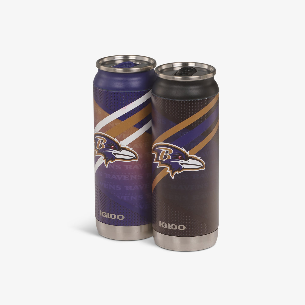 Igloo Baltimore Ravens Home &amp; Away 16 Oz Can 2-Pack