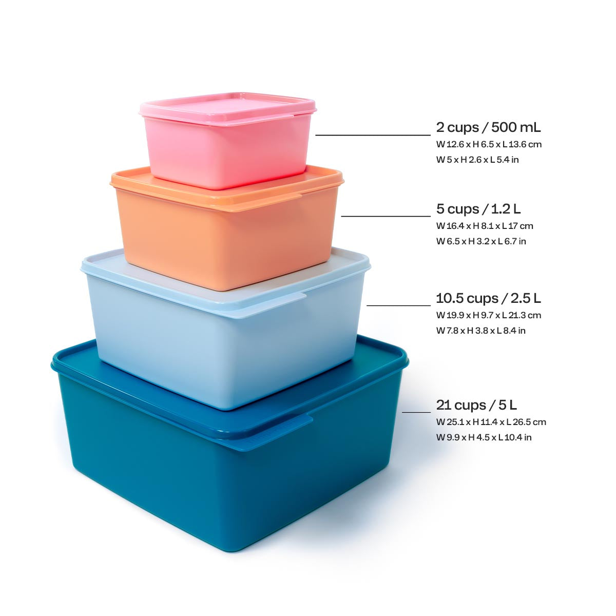 Tupper Ware KeepTabs® 8-Piece Set