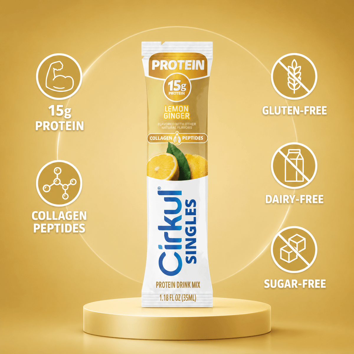 Cirkul Protein Lemon Ginger 6-Pack