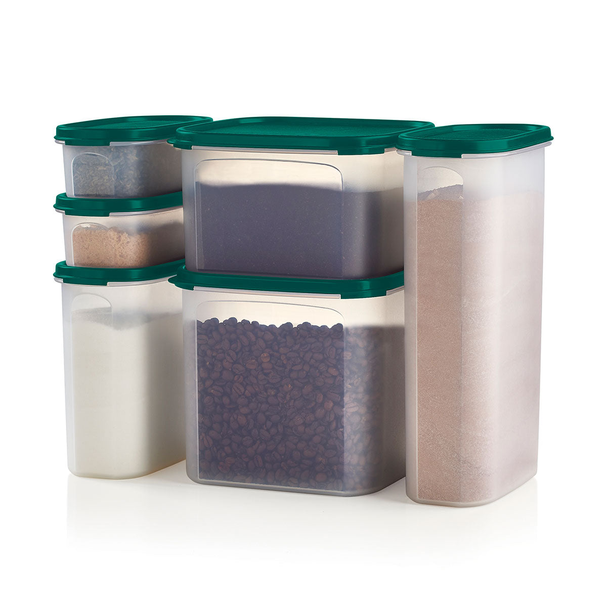 Tupper Ware Tupperware® Modular Mates® Food Storage Containers | Stackable Pantry | 6-Piece Set with Lids