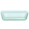 Pyrex Pyrex® Simply Store® Tinted Glass 11-cup Rectangle Storage Container with Lid, Aqua