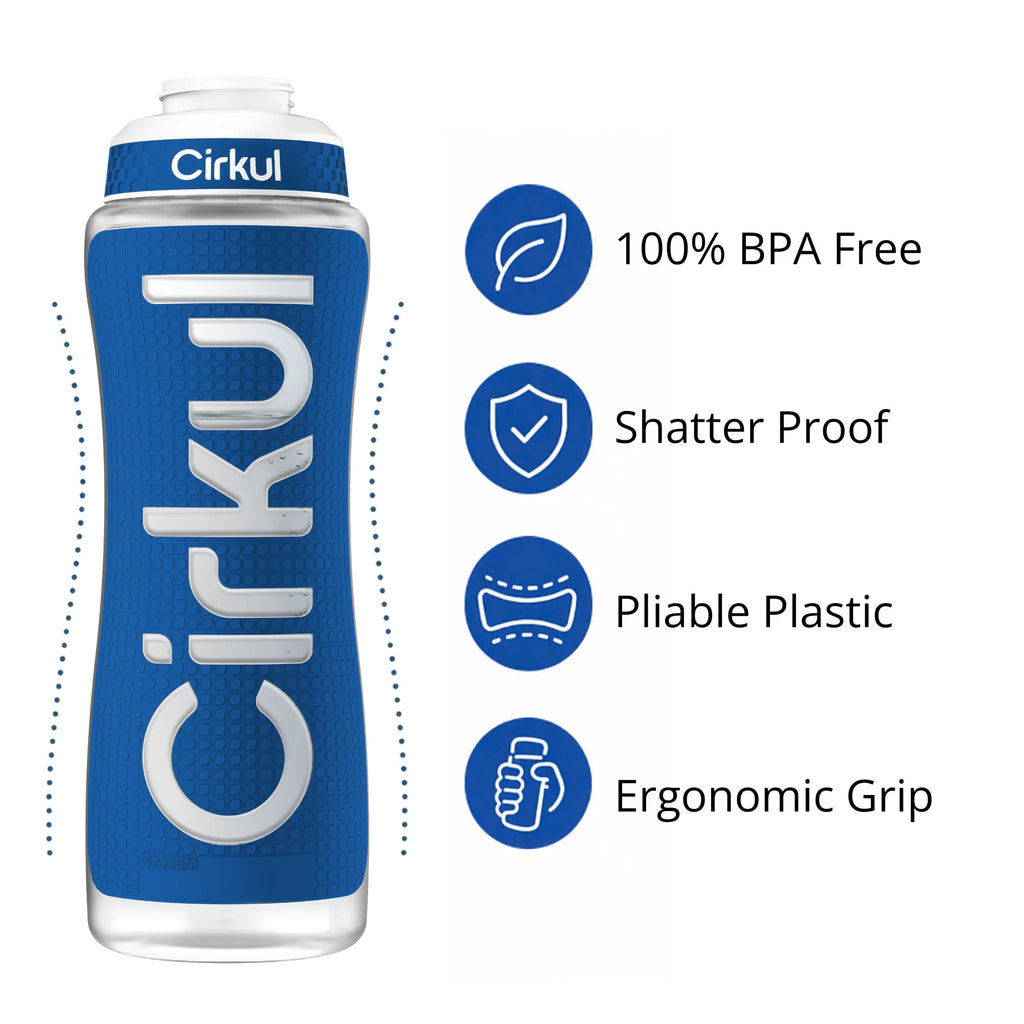 Cirkul 32oz. Grip Squeeze Plastic Bottle &amp; Sport Lid