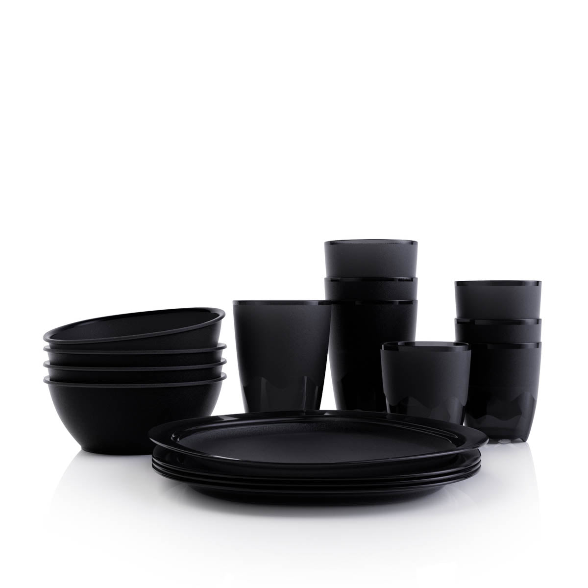 Tupper Ware Tupperware® Essentials Dining 16-Piece Set | Plates, Bowls &amp; Tumblers