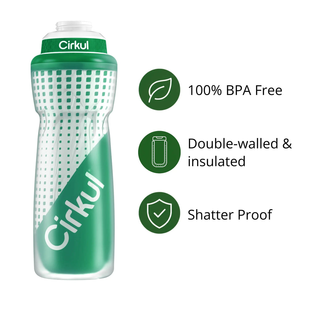 Cirkul 32oz. Insulated Squeeze Plastic Bottle &amp; Sport Lid