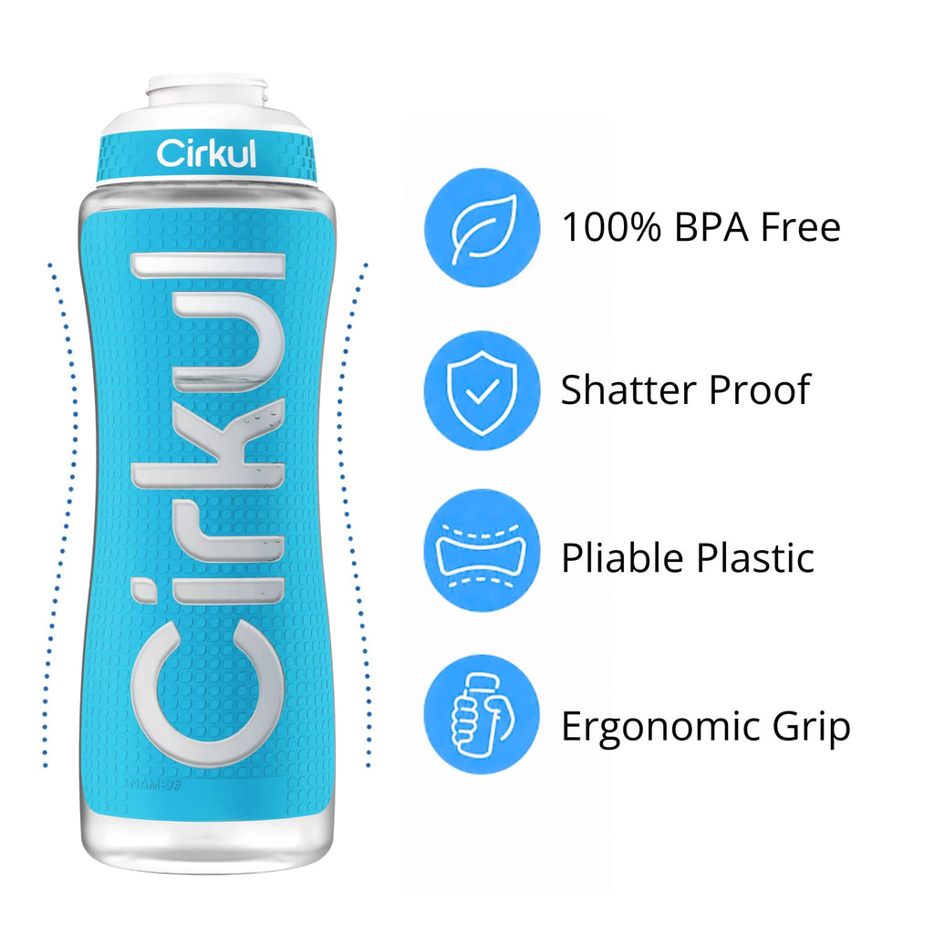 Cirkul 32oz. Grip Squeeze Plastic Bottle &amp; Sport Lid