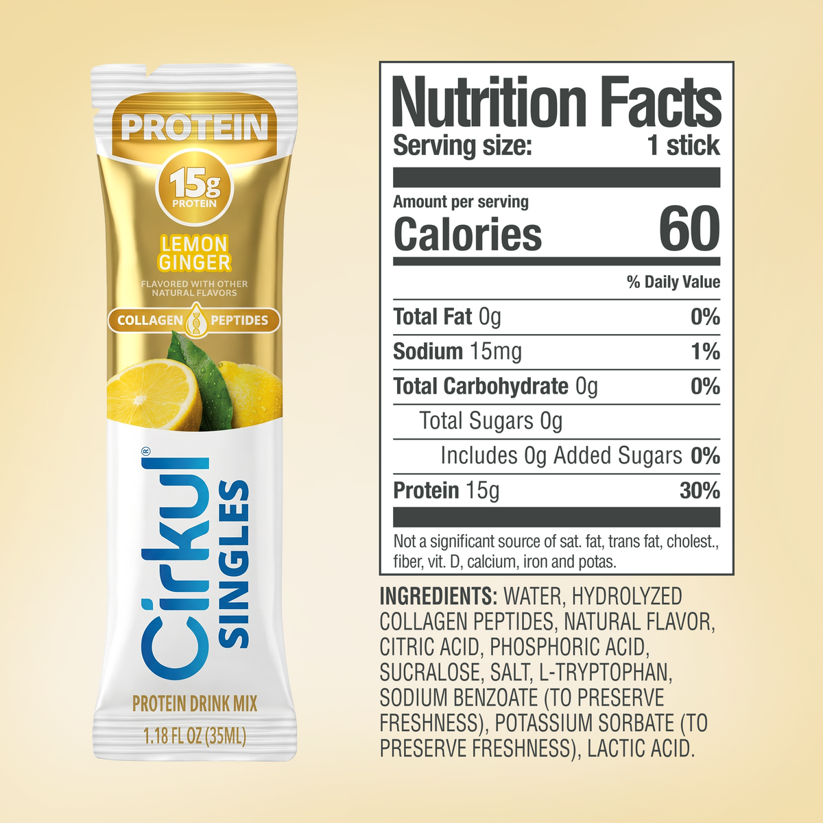 Cirkul Protein Lemon Ginger 6-Pack