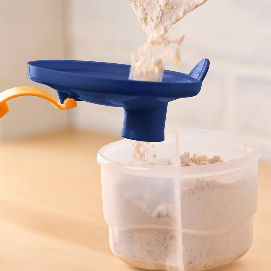 Tupper Ware Shape-O® Formula Dispenser | Rotating Lid | 3 Compartments | 1 Cup / 250 mL