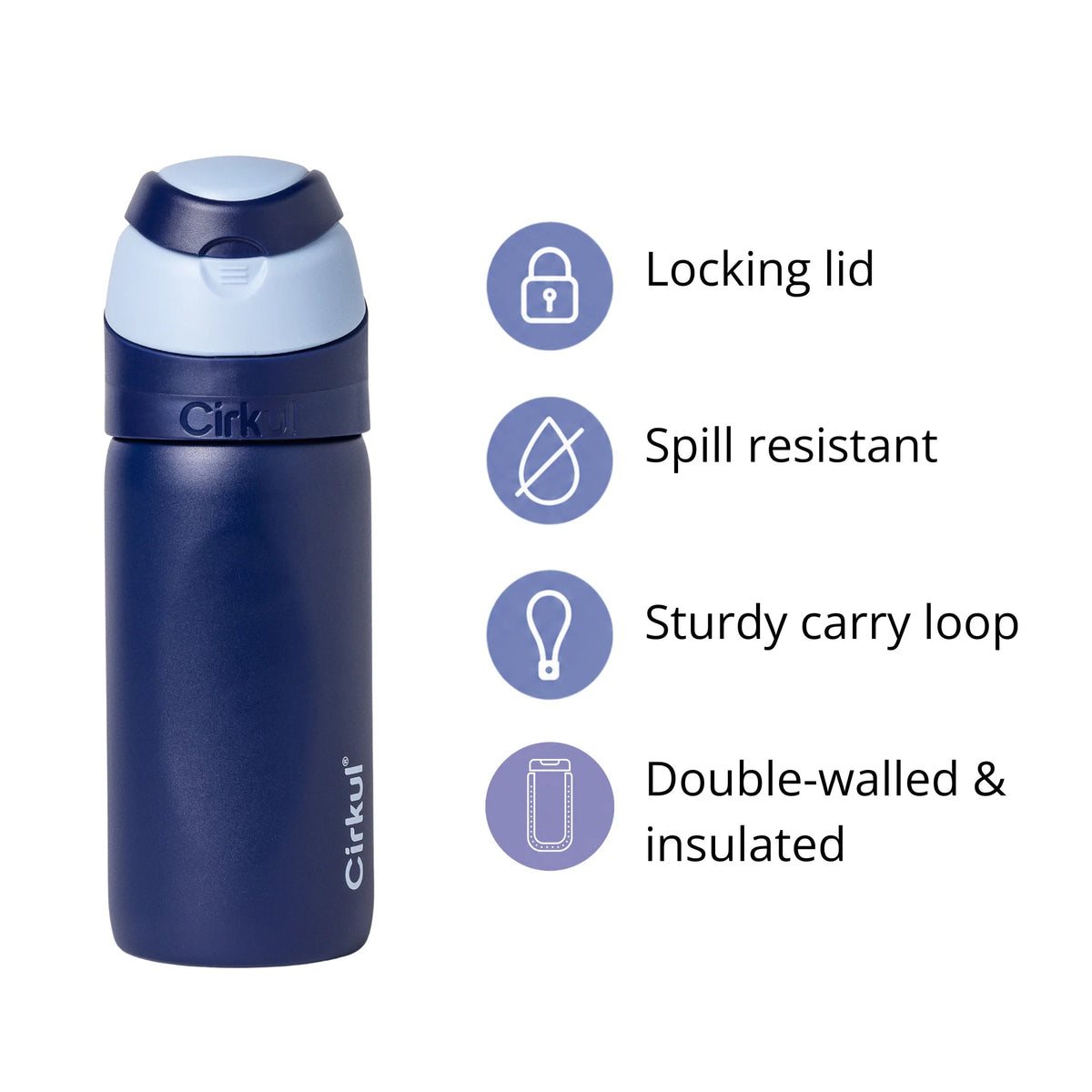Cirkul 16oz. StrawSip™ Flip Bottle