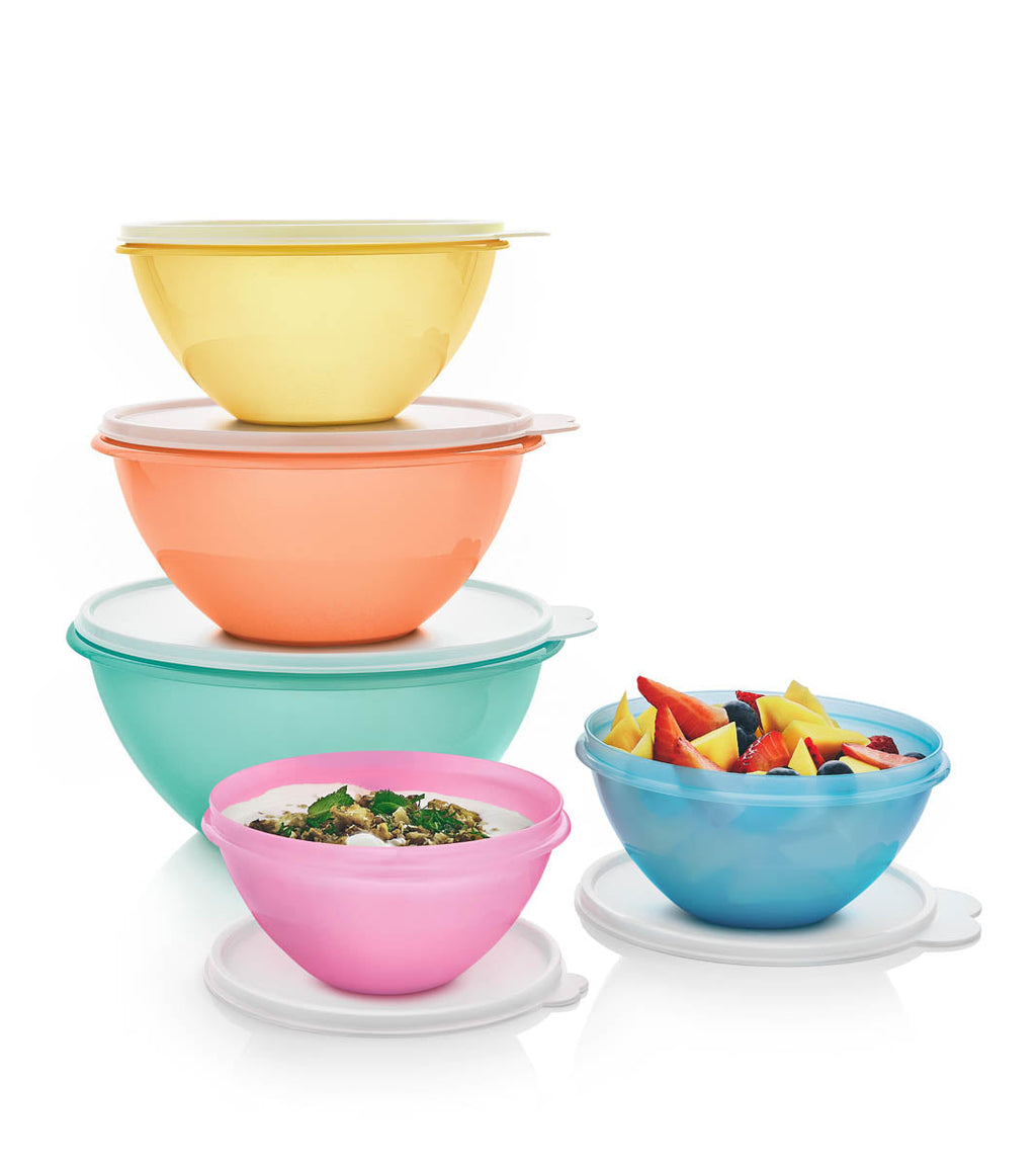 Tupper Ware Classic Wonderlier® Bowls | 5-piece Set