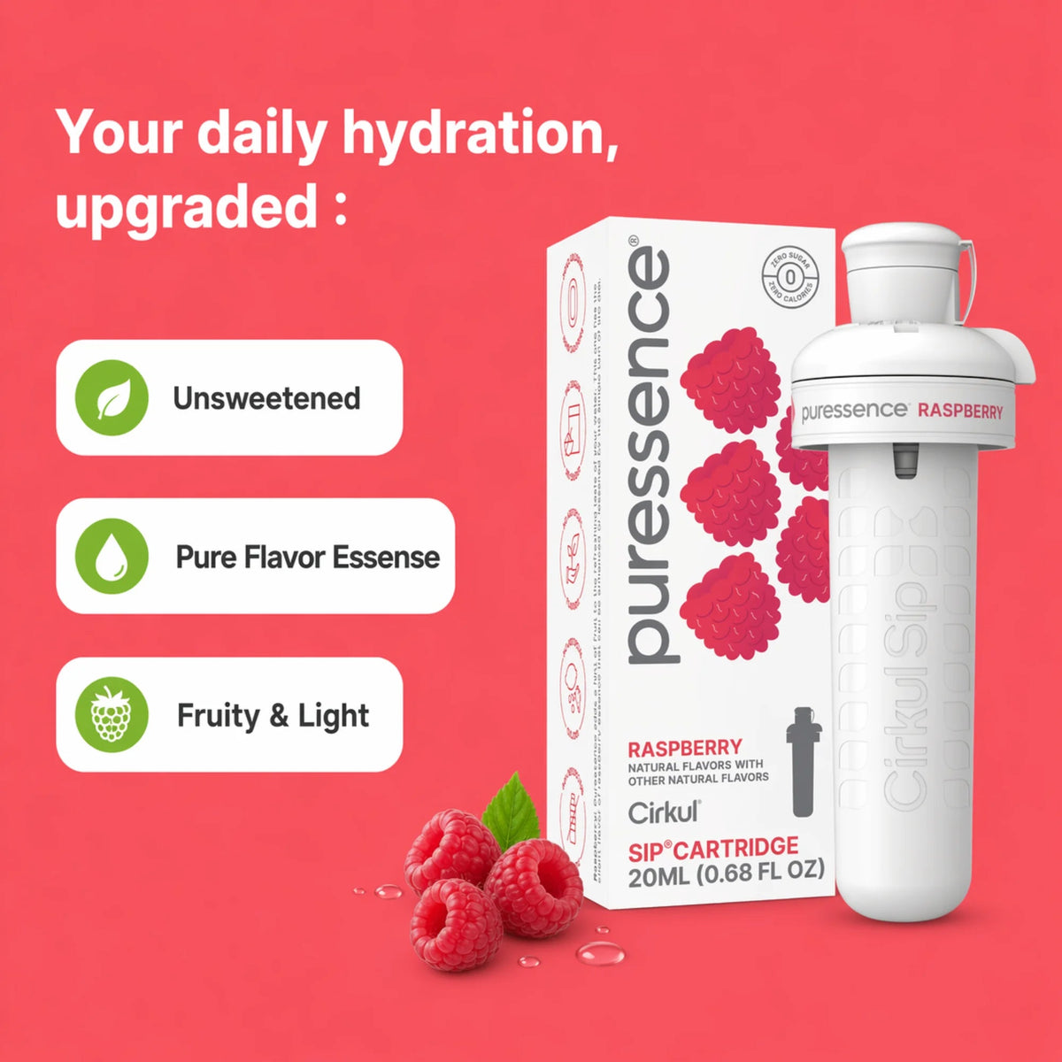 Cirkul Puressence Raspberry (Unsweetened)