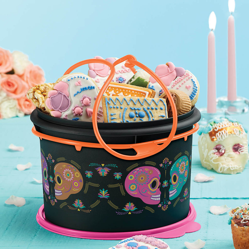 Tupper Ware Tupperware® Día De Los Muertos Large Canister with Cariolier® Handle