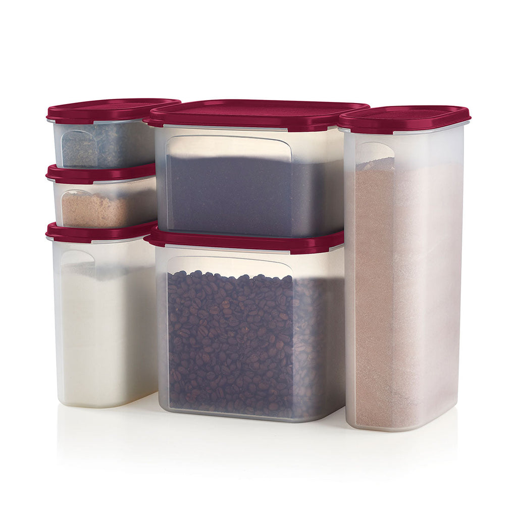Tupper Ware Tupperware® Modular Mates® Food Storage Containers | Stackable Pantry | 6-Piece Set with Lids