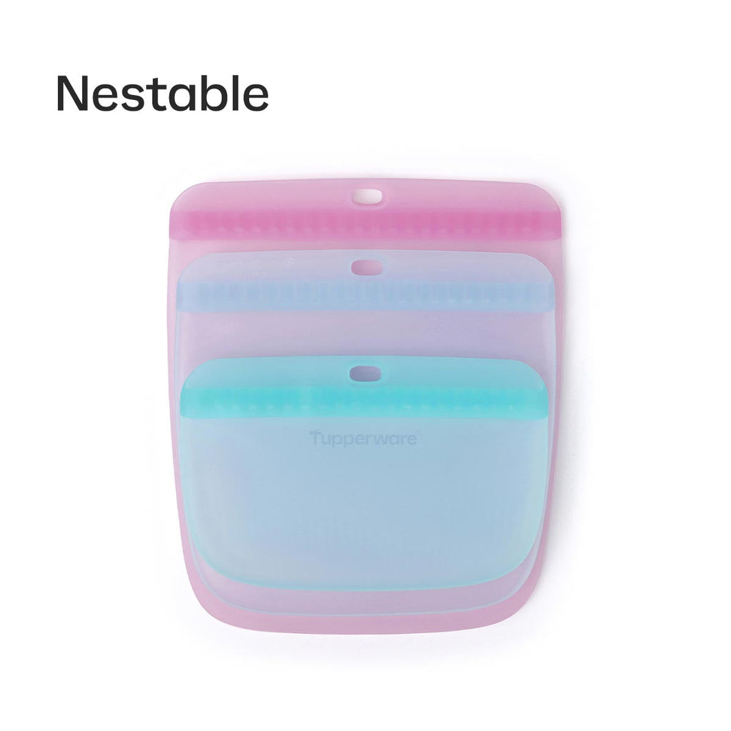 Tupper Ware Ultimate Silicone Slim Bag Set
