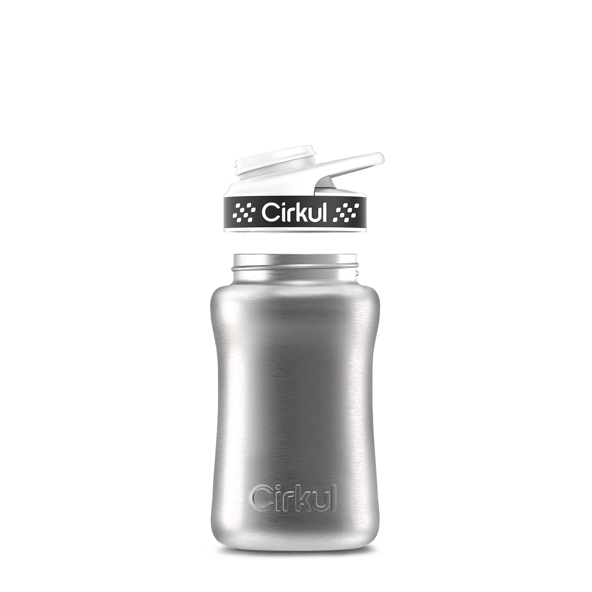 Cirkul 12oz. Stainless Steel Bottle &amp; Comfort Grip Lid