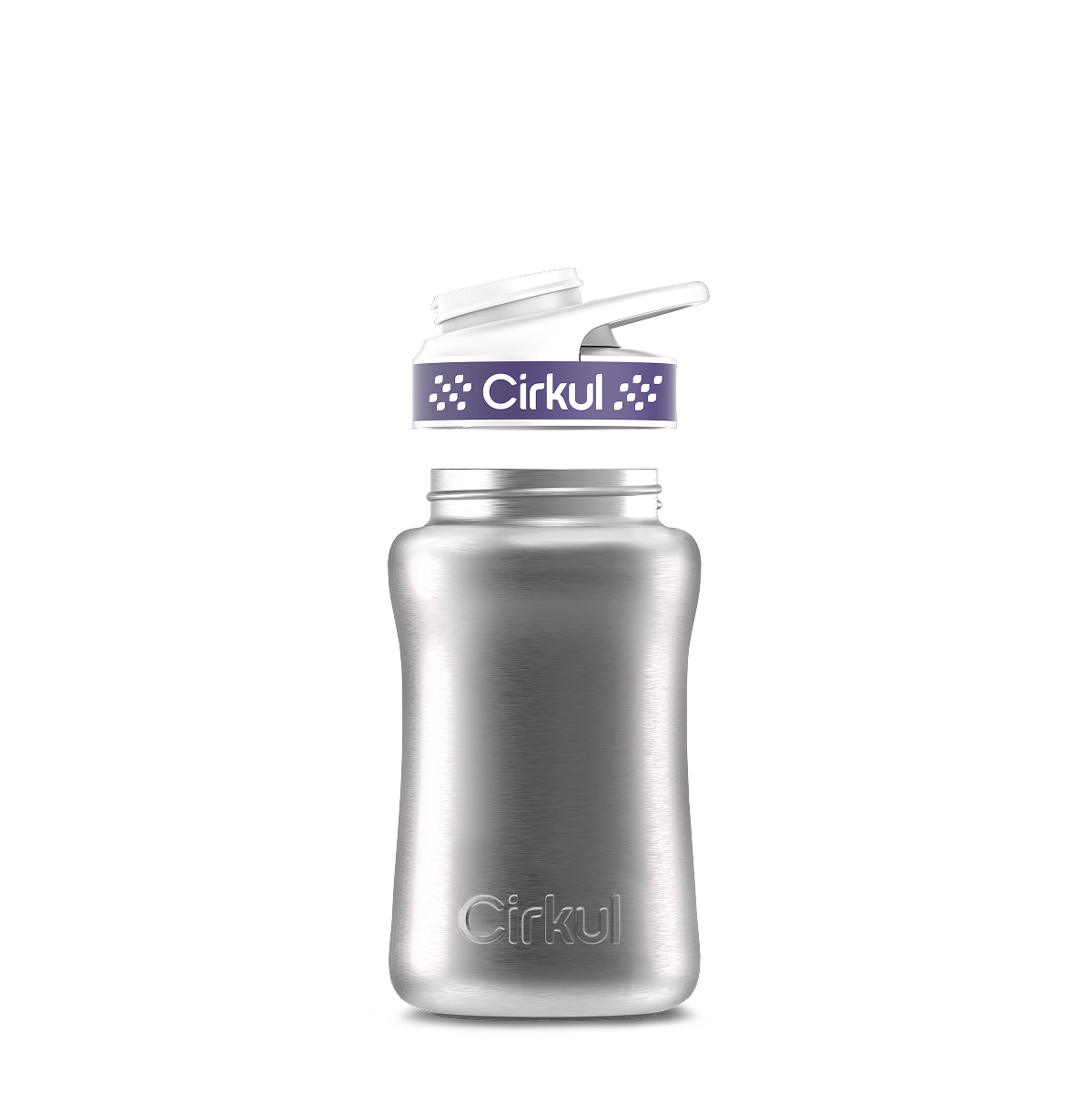 Cirkul 12oz. Stainless Steel Bottle &amp; Comfort Grip Lid