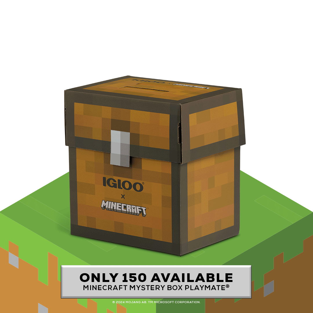 Igloo Minecraft Mystery Box Little Playmate 7 Qt Cooler