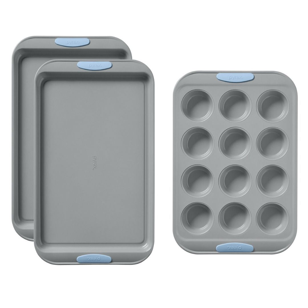 Pyrex Pyrex® Metal Bakeware 3-Piece Set in Cerulean
