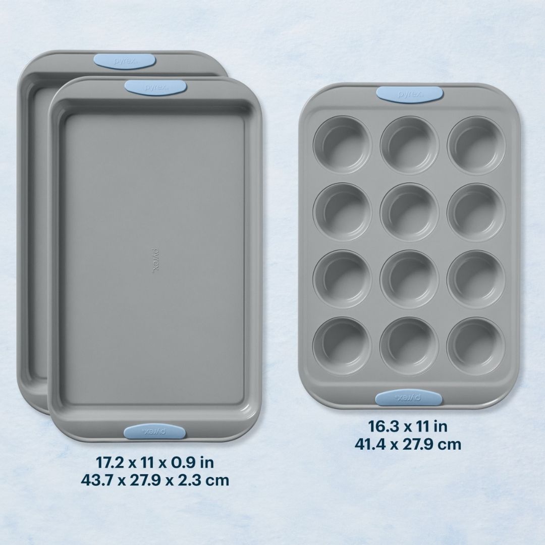 Pyrex Pyrex® Metal Bakeware 3-Piece Set in Cerulean