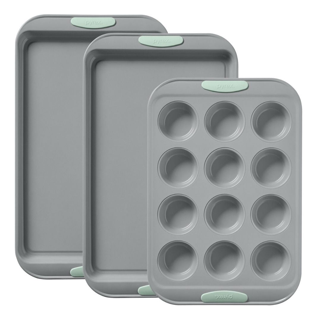 Pyrex Pyrex® Metal Bakeware 3-Piece Set in Sage