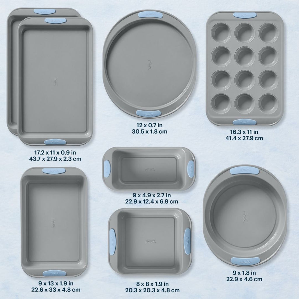 Pyrex Pyrex® Metal Bakeware 8-Piece Set in Cerulean