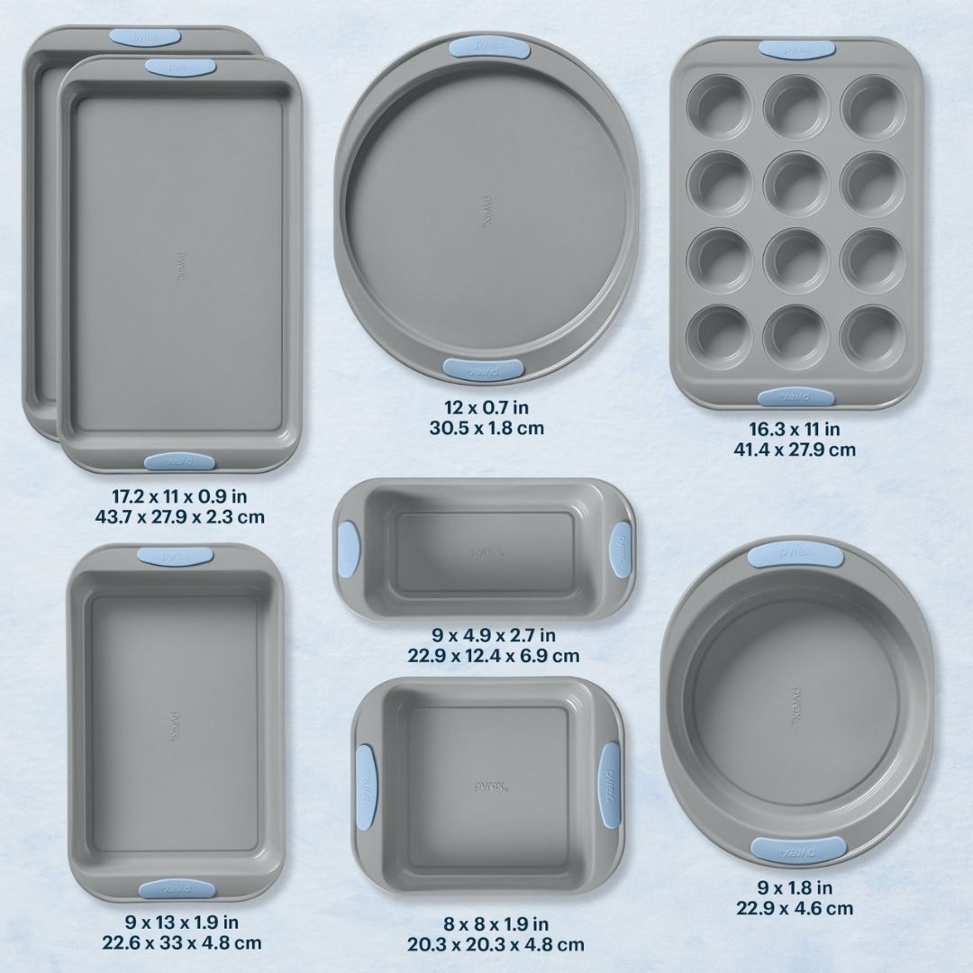 Pyrex Pyrex® Metal Bakeware 8-Piece Set in Cerulean