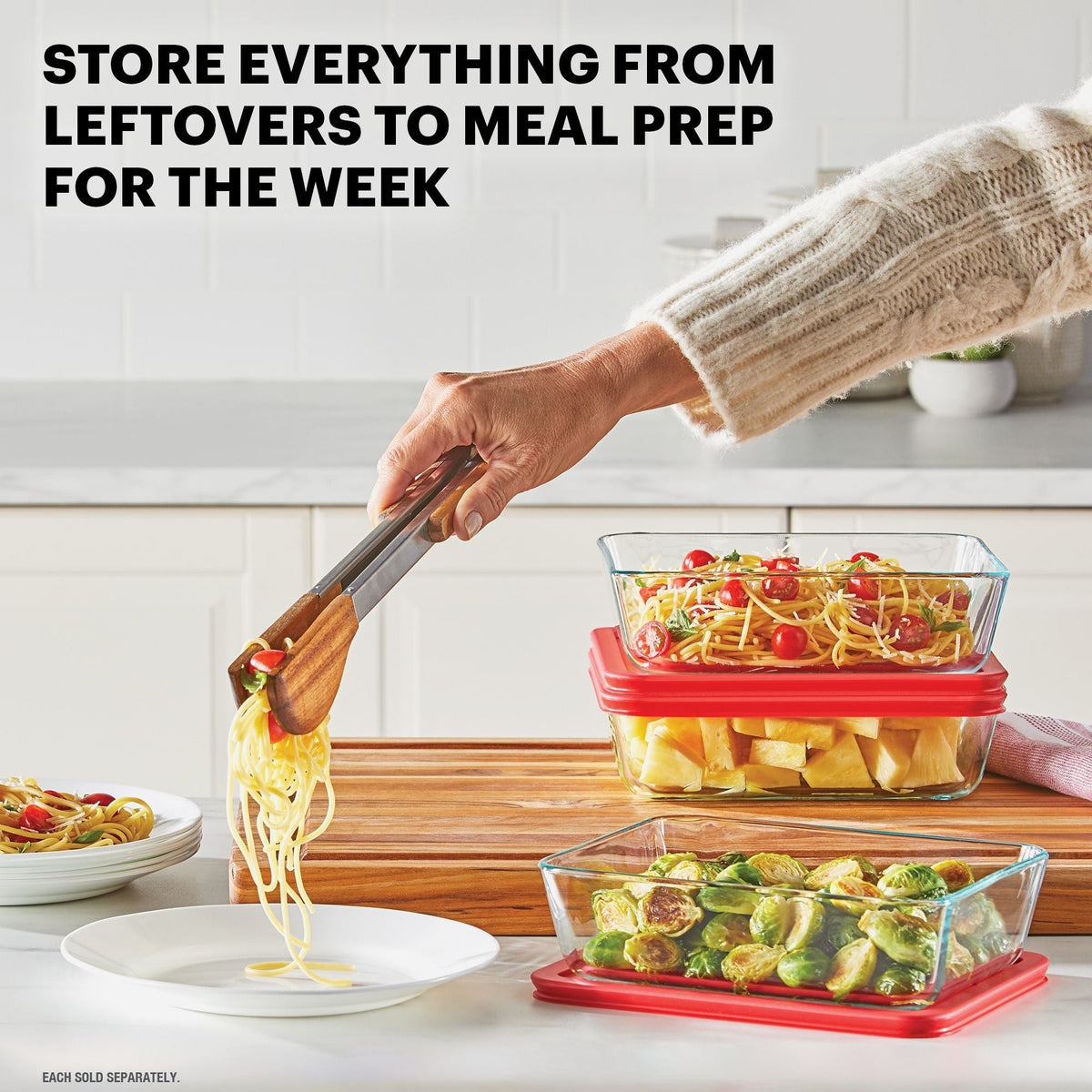 Pyrex Pyrex® Simply Store® 6-Cup Rectangle Glass Storage with Plastic Lid