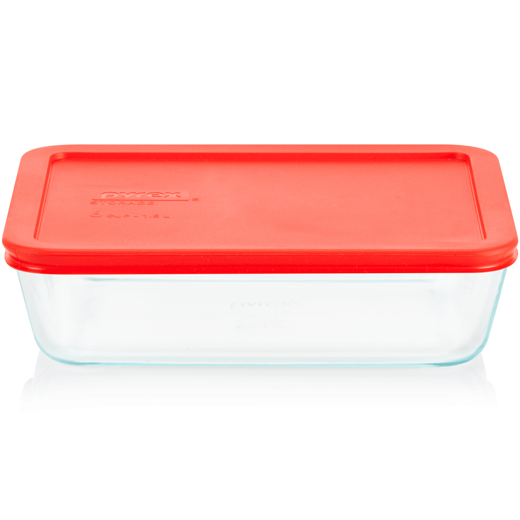 Pyrex Pyrex® Simply Store® 6-Cup Rectangle Glass Storage with Plastic Lid