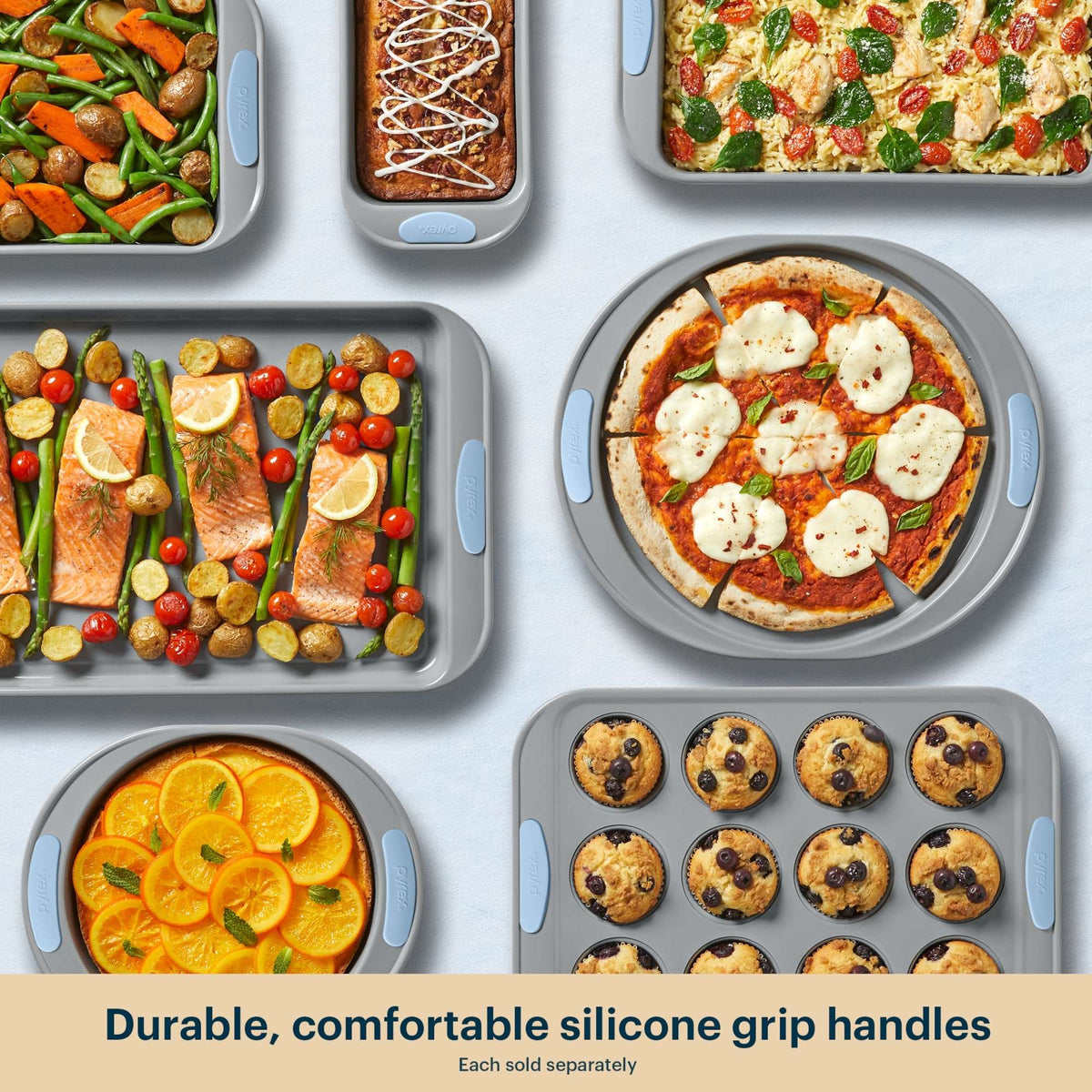 Pyrex Pyrex® Metal Bakeware 3-Piece Set in Cerulean