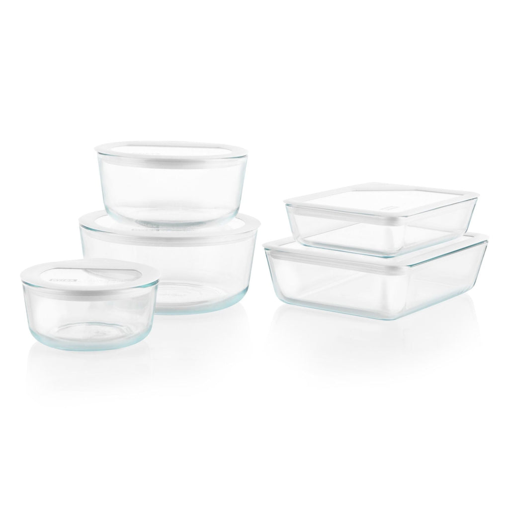 Pyrex Pyrex® Ultimate 10-Piece Glass Storage Set with Glass Lids