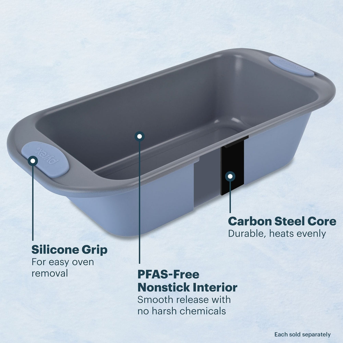 Pyrex Pyrex® Metal Bakeware 3-Piece Set in Cerulean