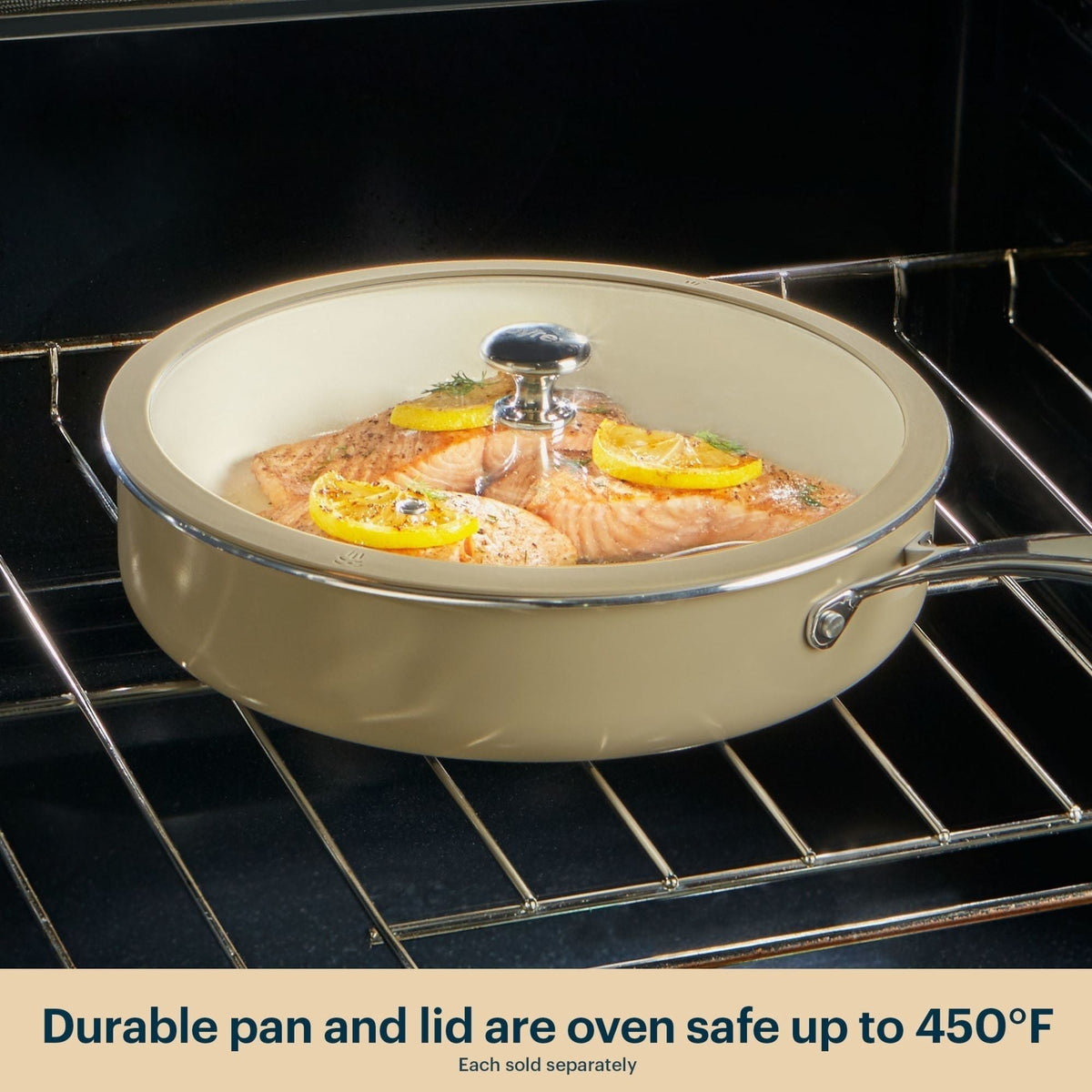 Pyrex Pyrex® Ceramic Cookware 10.8-in/3.5qt Deep Fry Pan with Lid