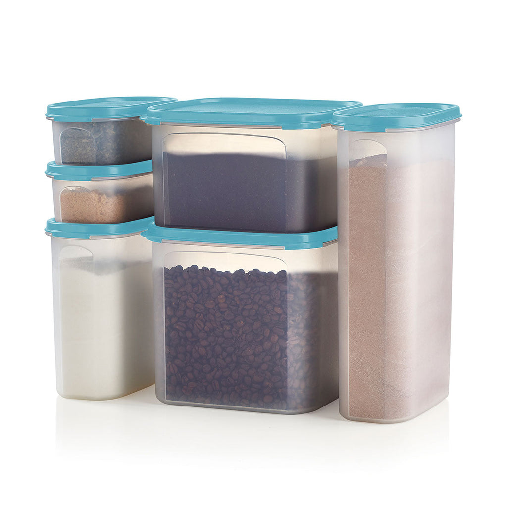 Tupper Ware Tupperware® Modular Mates® Food Storage Containers | Stackable Pantry | 6-Piece Set with Lids