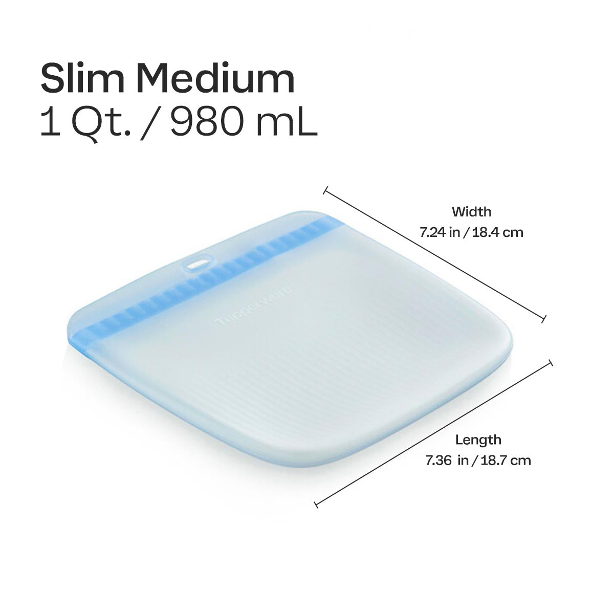 Tupper Ware Tupperware® Ultimate Silicone Stand-Up Bag | Medium, Reusable, Leakproof