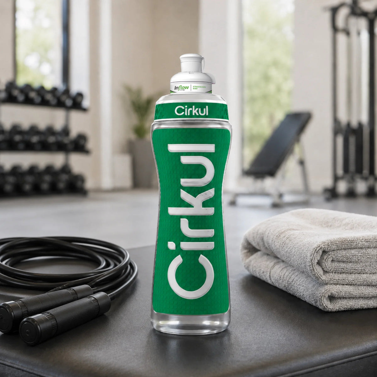Cirkul 22oz. Grip Squeeze Plastic Bottle &amp; Sport Lid