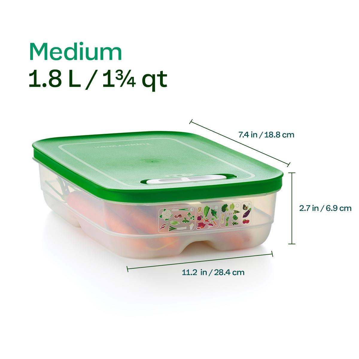 Tupper Ware Tupperware® FridgeSmart® Medium | Produce Storage Container With Lid