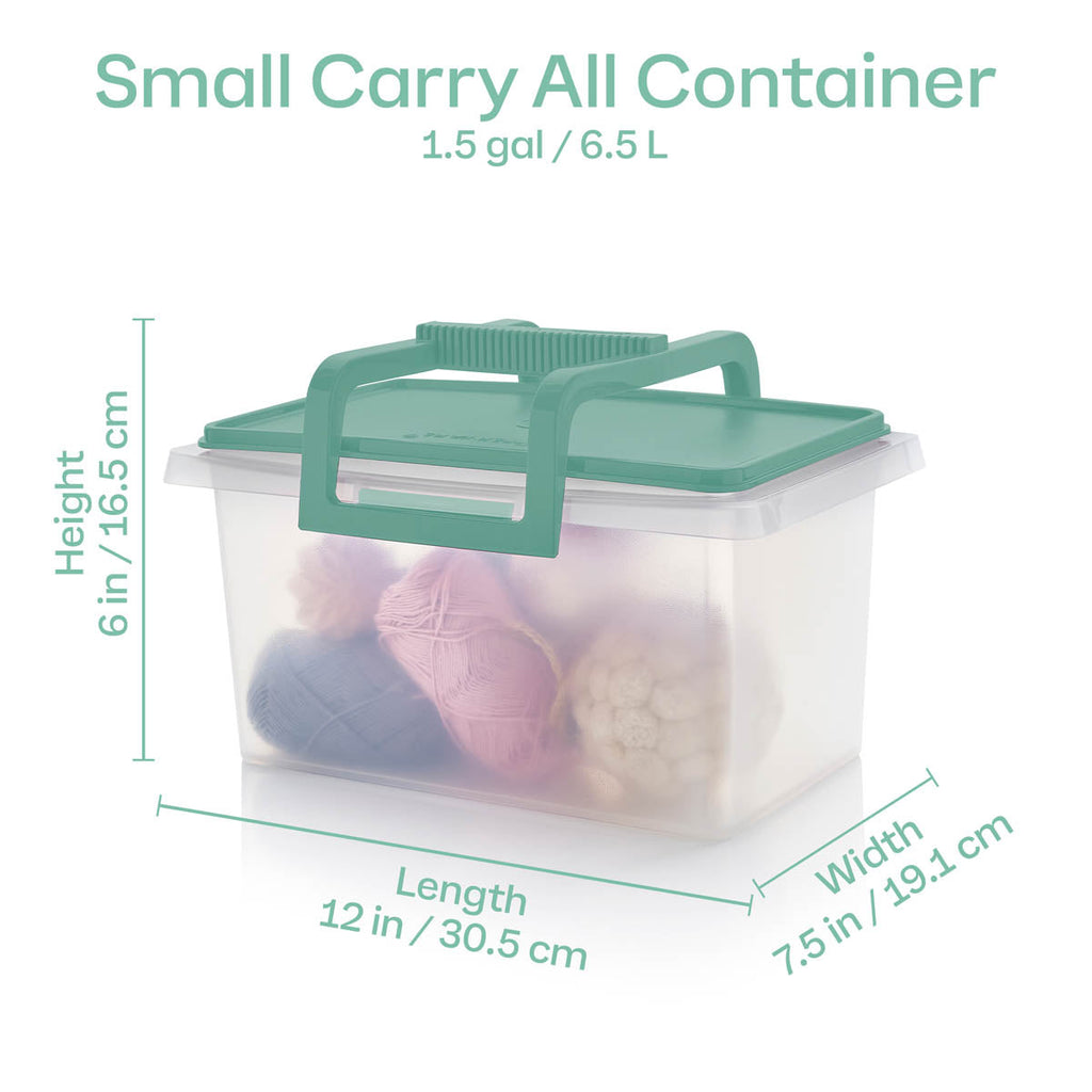 Tupper Ware Large and Small Carry-all® Containers (Mint Ice Cream)