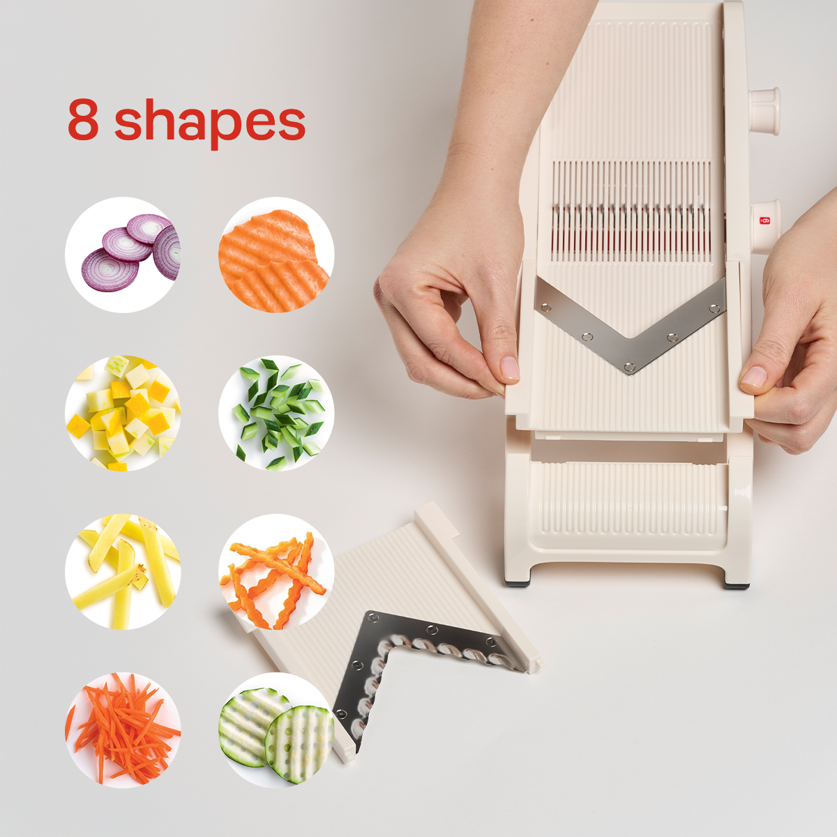 Tupper Ware Tupperware® Mandoline |  Safe to Use Kitchen Slicer, Multiple Blades