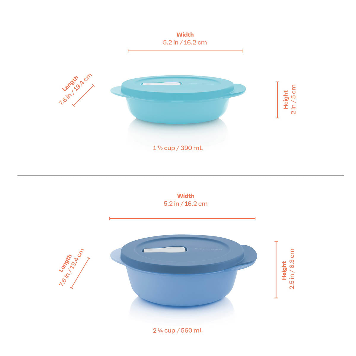 Tupper Ware CrystalWave® PLUS | Round Set