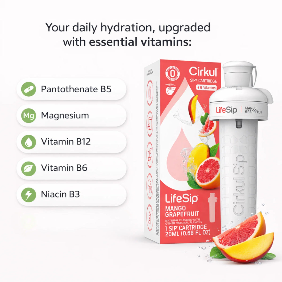 Cirkul LifeSip Mango Grapefruit (Stevia)
