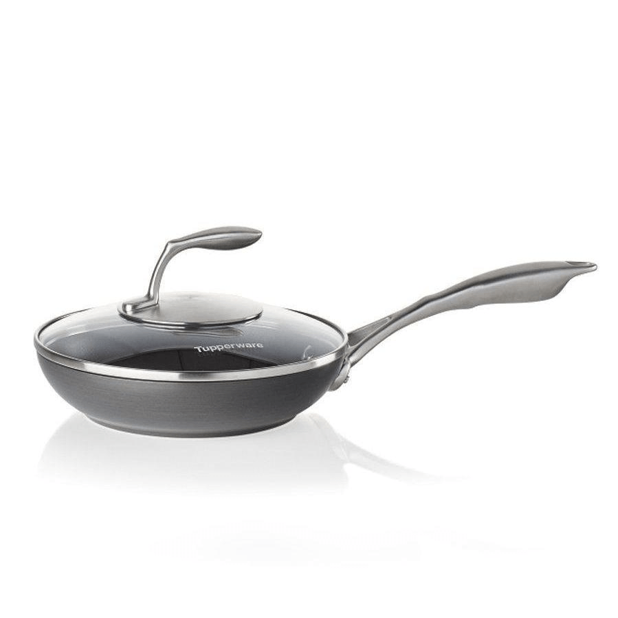 Tupper Ware Chef Series II Frypan with Glass Cover | 8 in / 20 cm