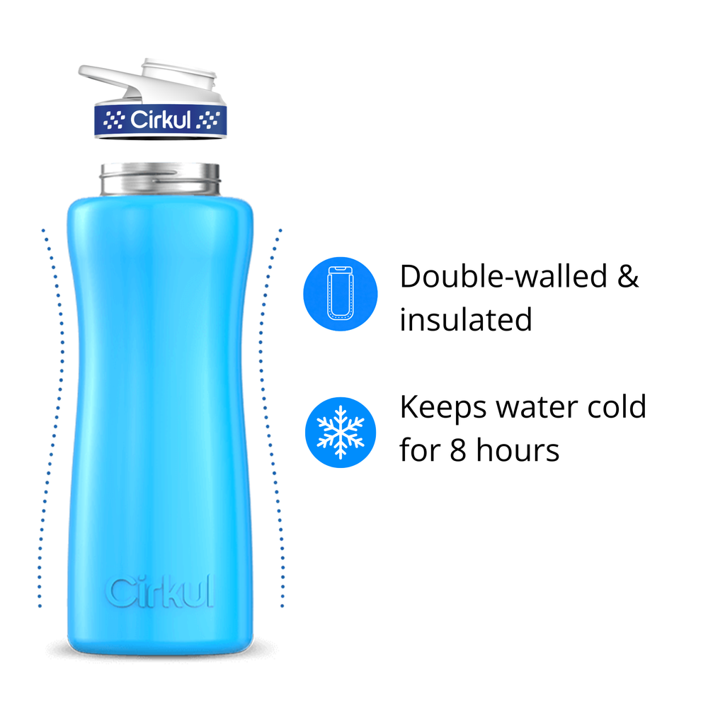 Cirkul 32oz. Stainless Steel Bottle &amp; Comfort Grip Lid