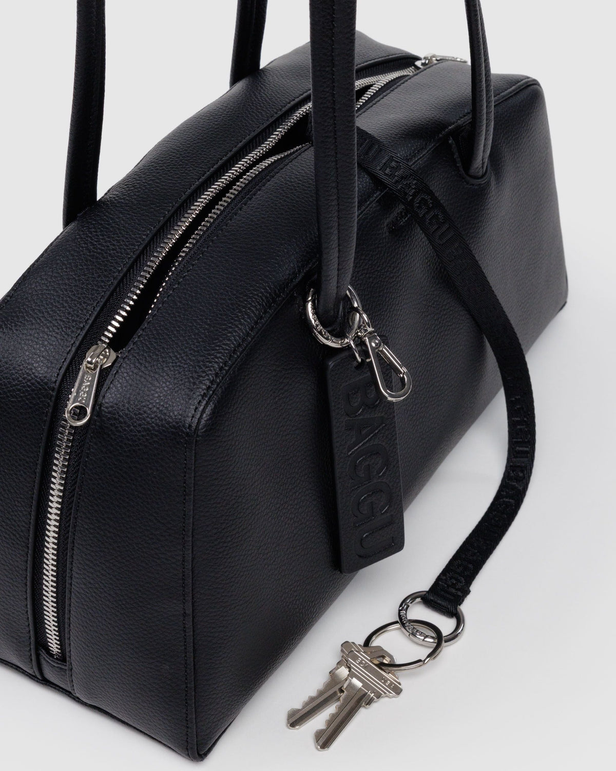 Baggu Recycled Leather Bowler Bag