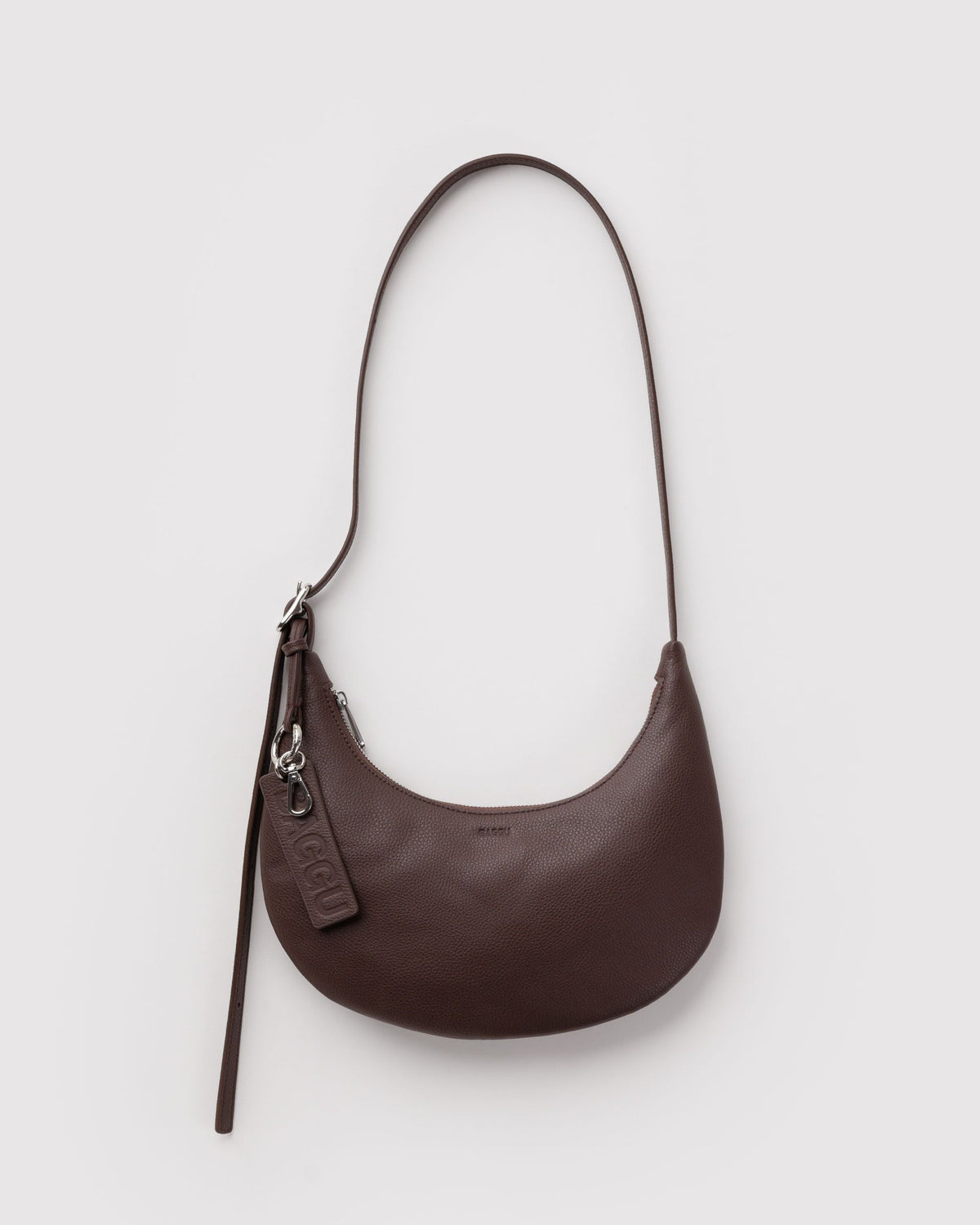 Baggu Small Recycled Leather Flat Crescent