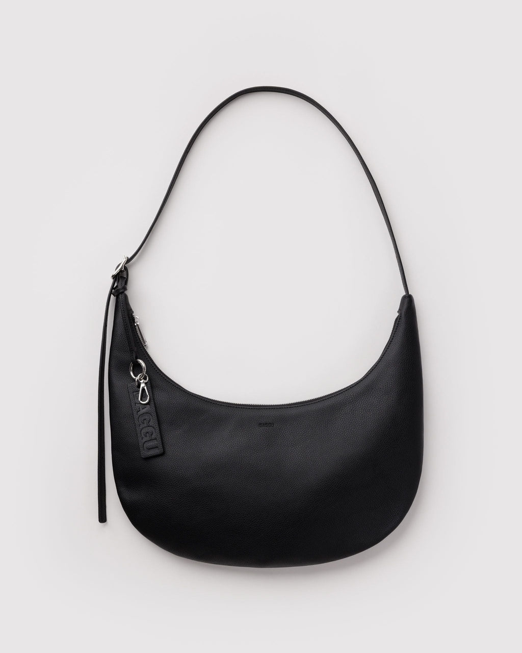 Baggu Medium Recycled Leather Flat Crescent