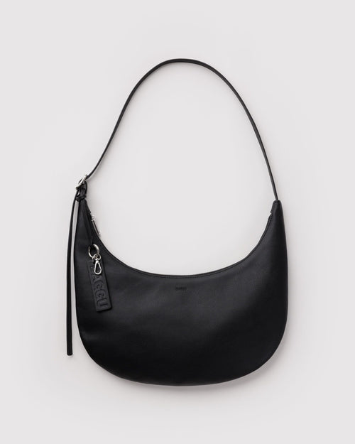 Baggu Medium Recycled Leather Flat Crescent