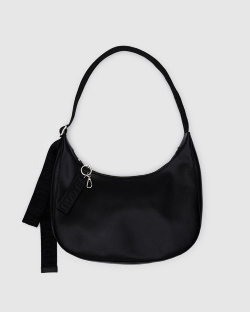 Baggu Medium Recycled Leather Crescent Bag